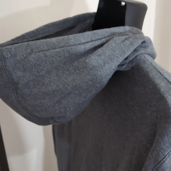 FILA| Grey Long Sleeve Hoodie Sweatshirt With Front Pouch Cotton Blend - Picture 7 of 14